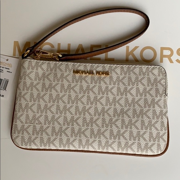 Michael Kors Jet Set Travel Lg Top Zip Wristlet - Picture 9 of 16